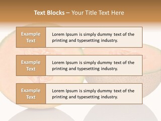 Summer White Background Ripe PowerPoint Template