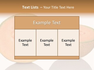 Summer White Background Ripe PowerPoint Template