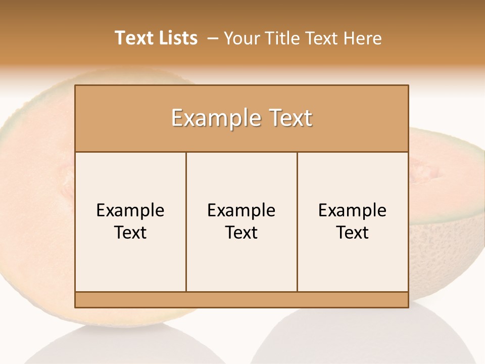 Summer White Background Ripe PowerPoint Template