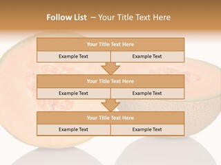 Summer White Background Ripe PowerPoint Template