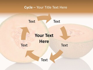 Summer White Background Ripe PowerPoint Template