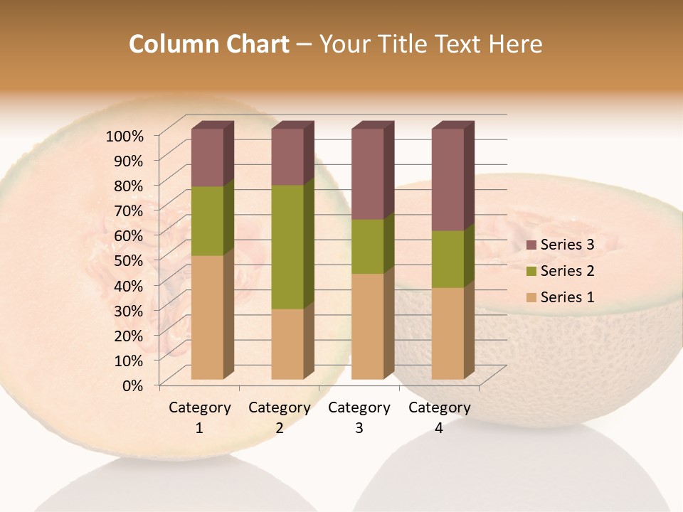 Summer White Background Ripe PowerPoint Template