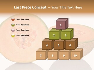 Summer White Background Ripe PowerPoint Template