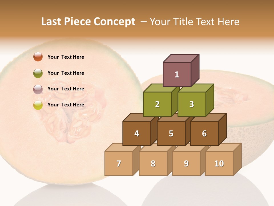 Summer White Background Ripe PowerPoint Template