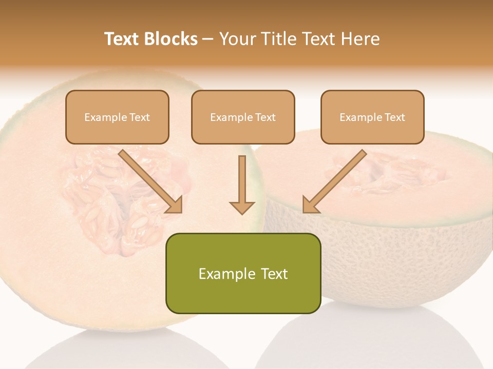 Summer White Background Ripe PowerPoint Template