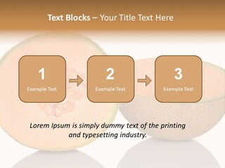 Summer White Background Ripe PowerPoint Template