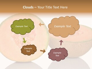 Summer White Background Ripe PowerPoint Template