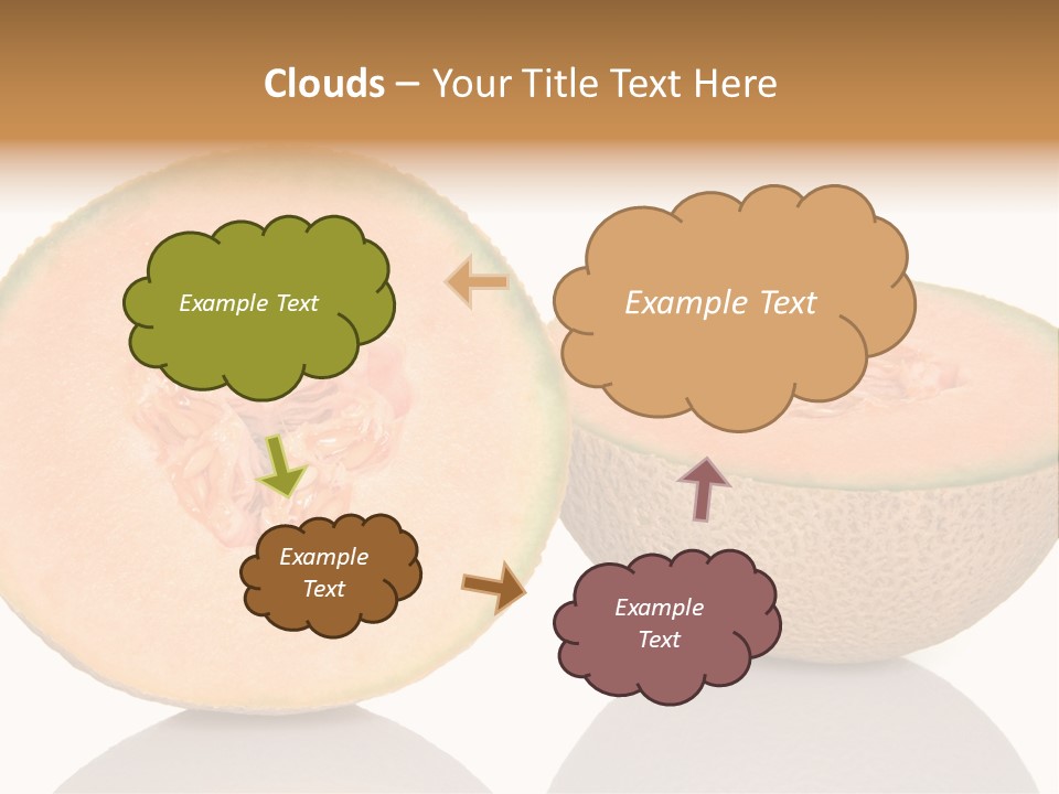 Summer White Background Ripe PowerPoint Template