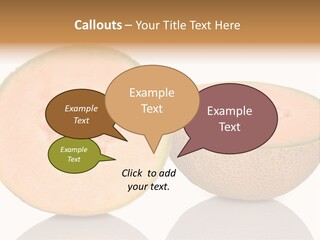 Summer White Background Ripe PowerPoint Template