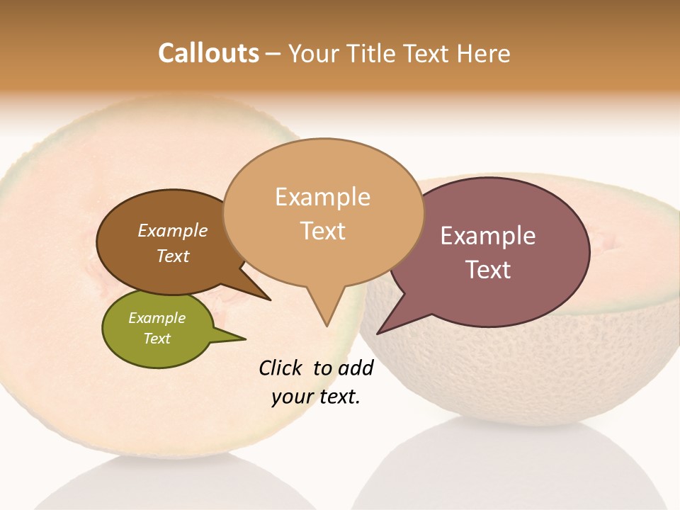 Summer White Background Ripe PowerPoint Template