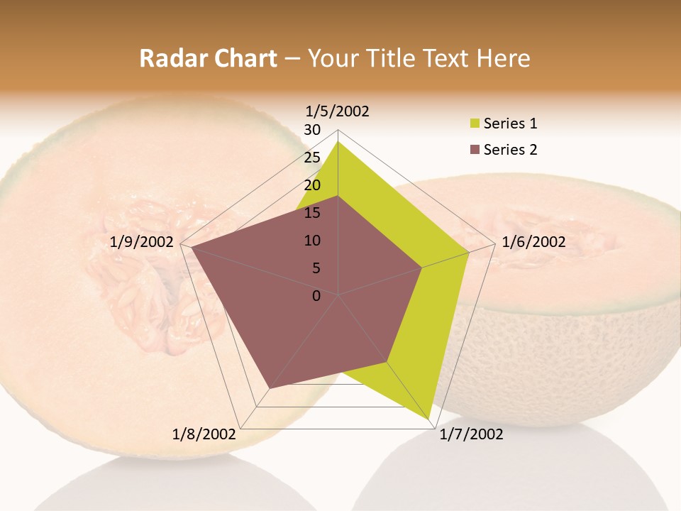 Summer White Background Ripe PowerPoint Template