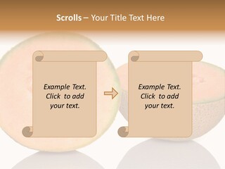 Summer White Background Ripe PowerPoint Template