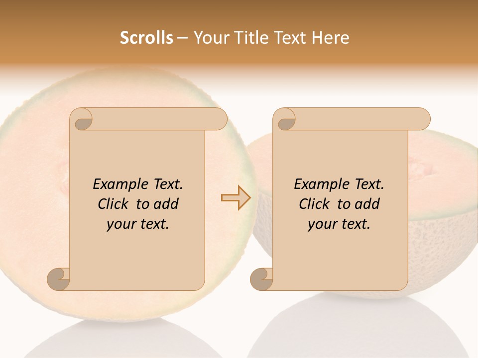 Summer White Background Ripe PowerPoint Template