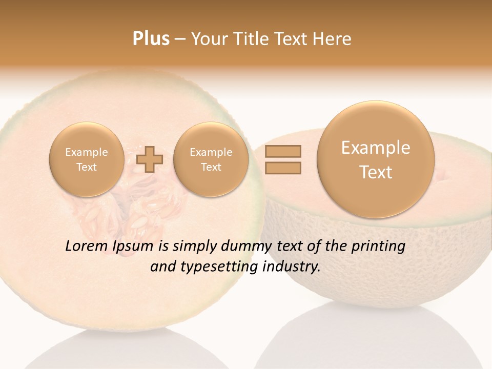 Summer White Background Ripe PowerPoint Template