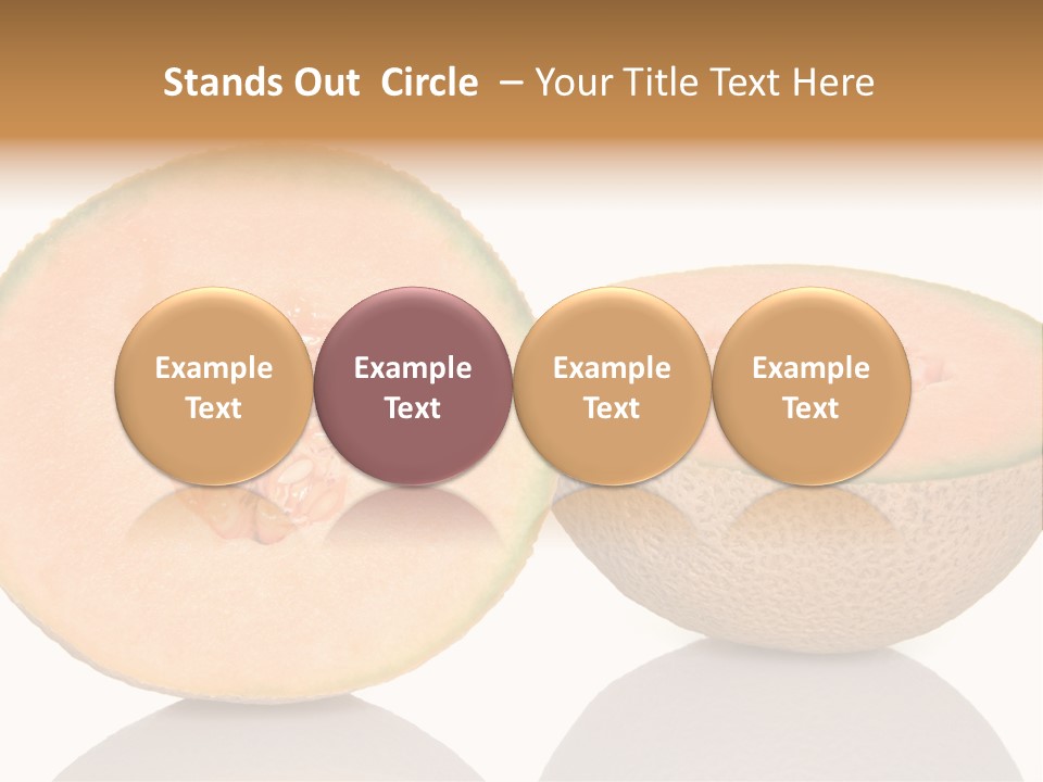 Summer White Background Ripe PowerPoint Template