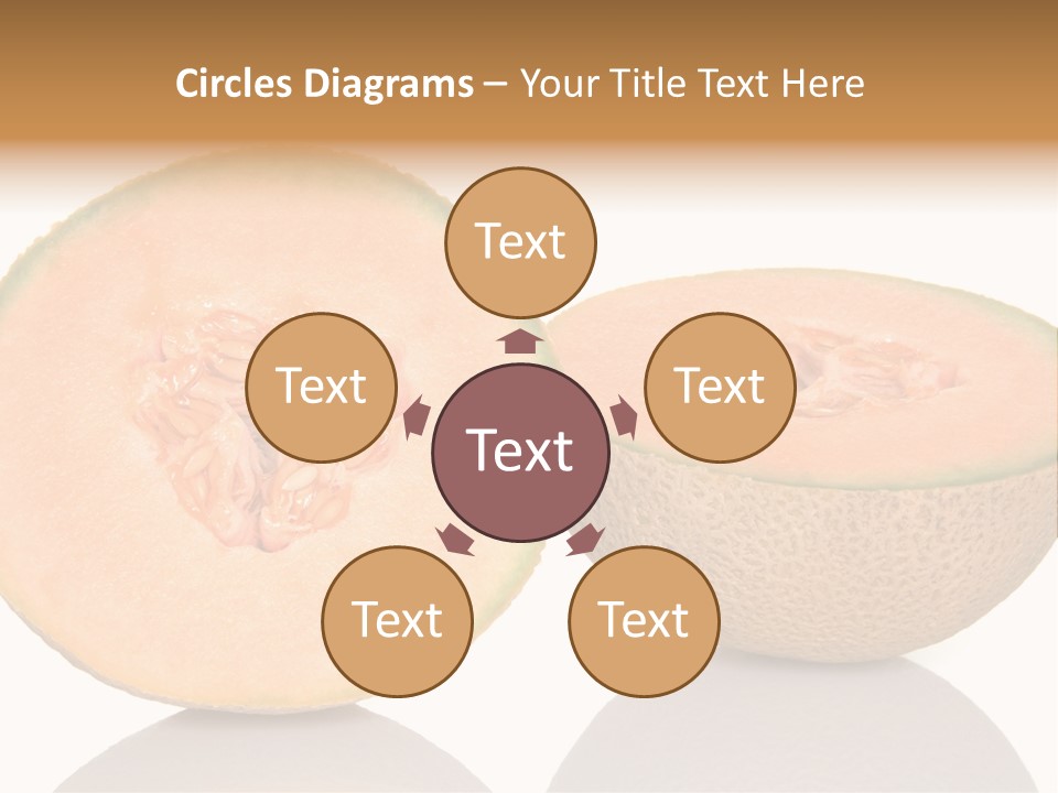 Summer White Background Ripe PowerPoint Template