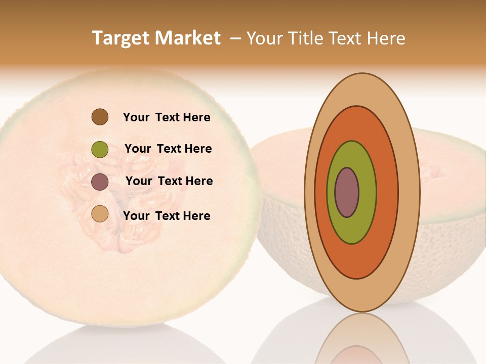 Summer White Background Ripe PowerPoint Template