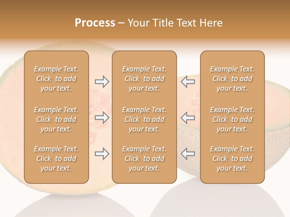Summer White Background Ripe PowerPoint Template