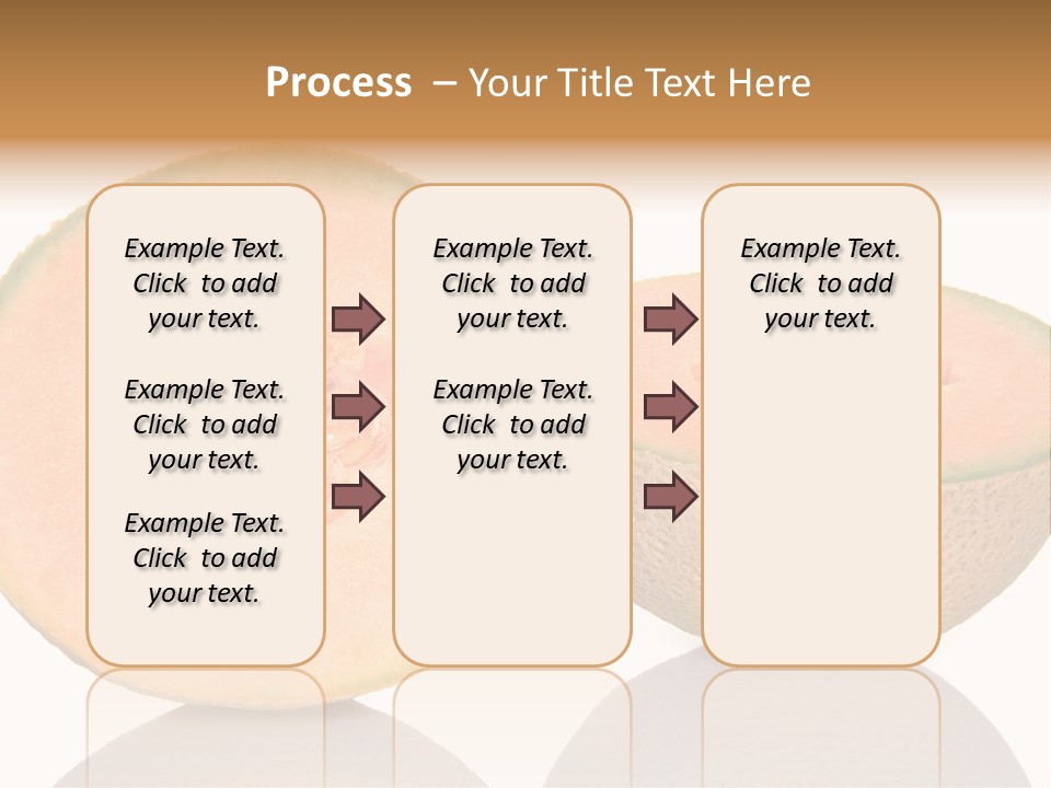 Summer White Background Ripe PowerPoint Template