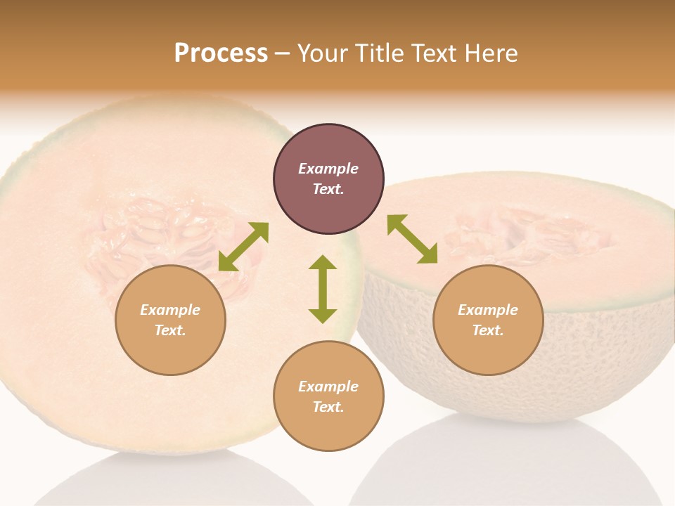 Summer White Background Ripe PowerPoint Template