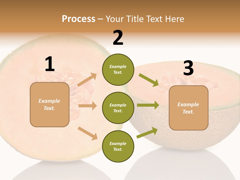 Summer White Background Ripe PowerPoint Template