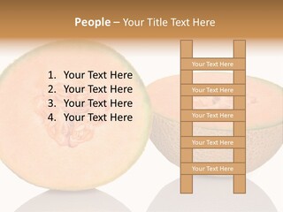 Summer White Background Ripe PowerPoint Template