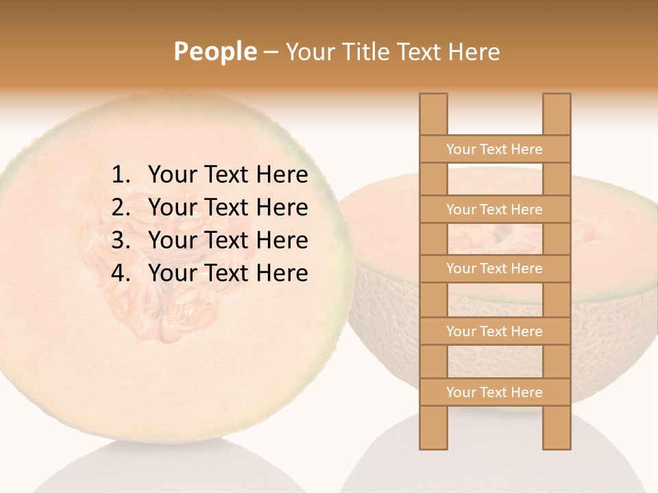 Summer White Background Ripe PowerPoint Template