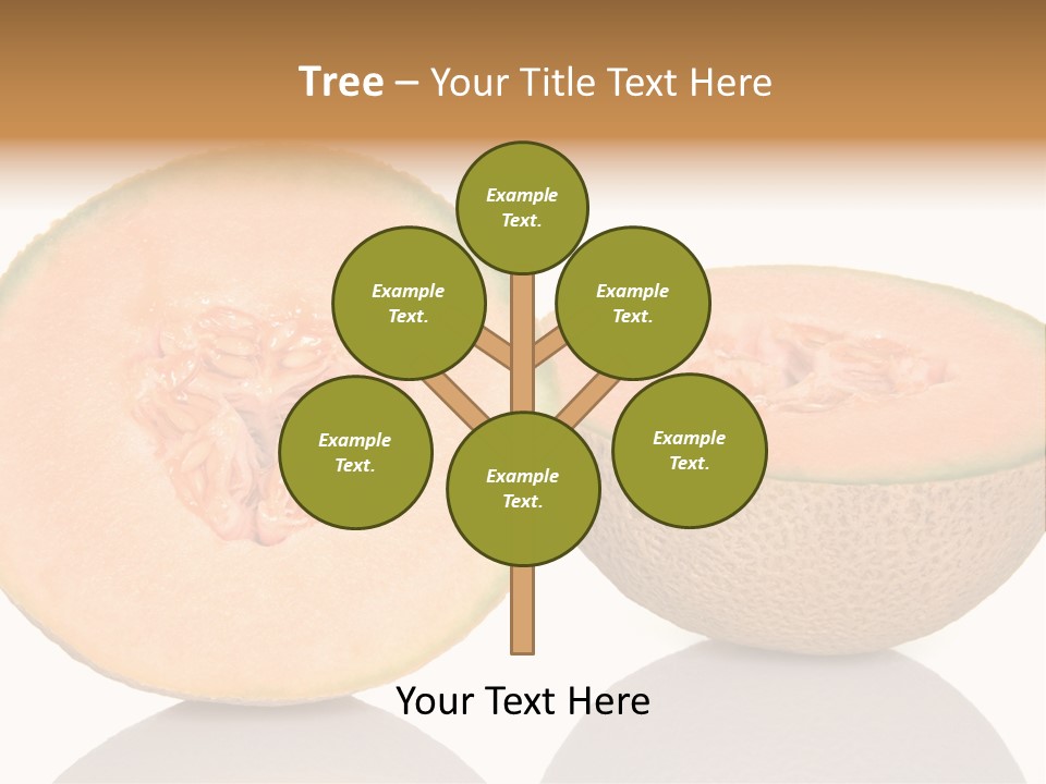 Summer White Background Ripe PowerPoint Template