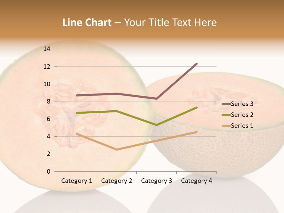 Summer White Background Ripe PowerPoint Template