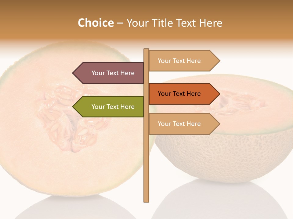 Summer White Background Ripe PowerPoint Template