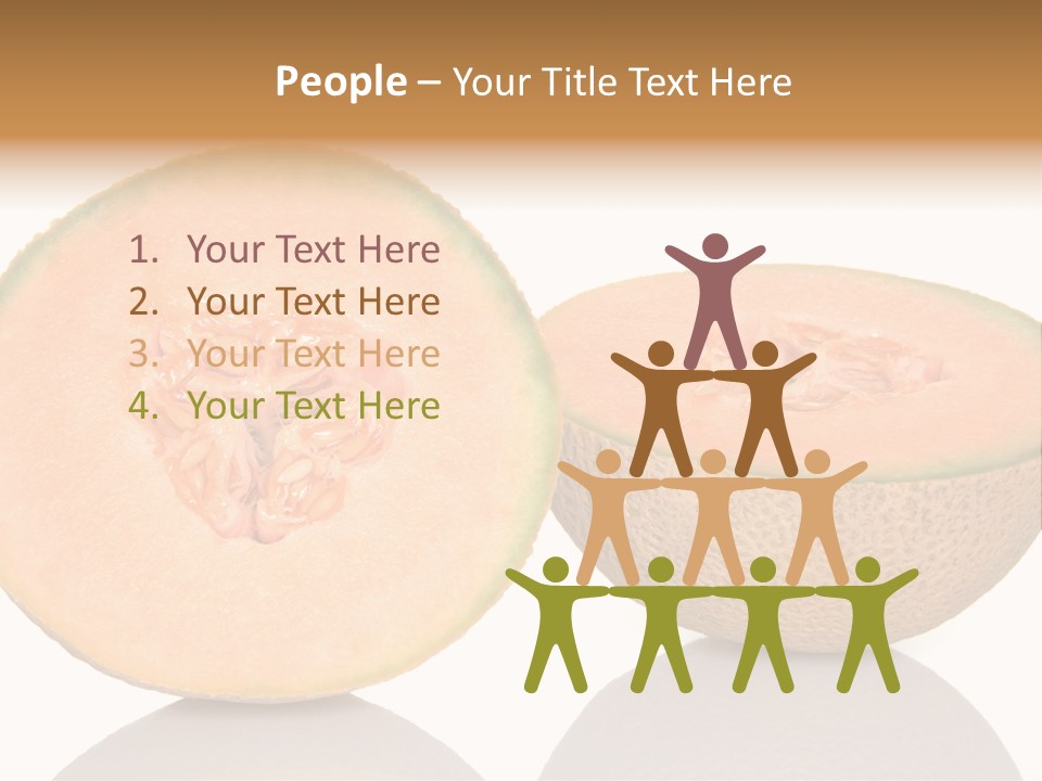 Summer White Background Ripe PowerPoint Template