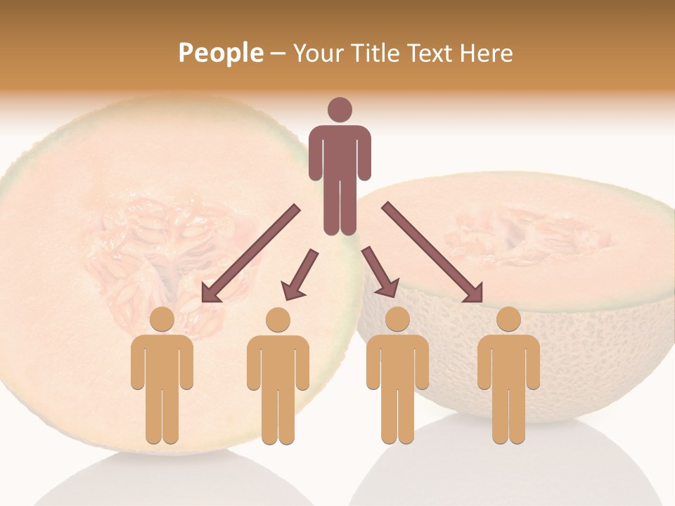 Summer White Background Ripe PowerPoint Template