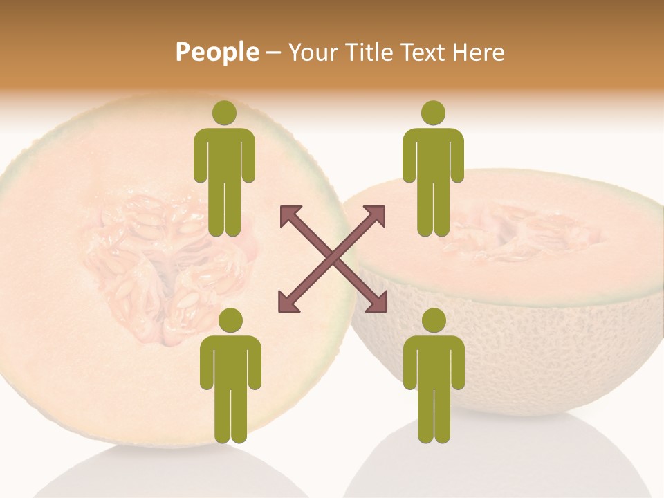 Summer White Background Ripe PowerPoint Template