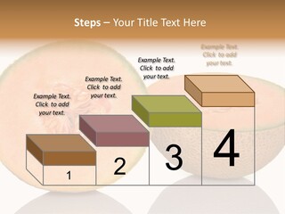 Summer White Background Ripe PowerPoint Template