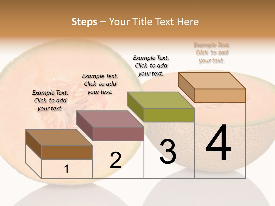 Summer White Background Ripe PowerPoint Template