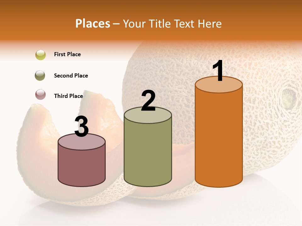 Natural Fruit White Background PowerPoint Template