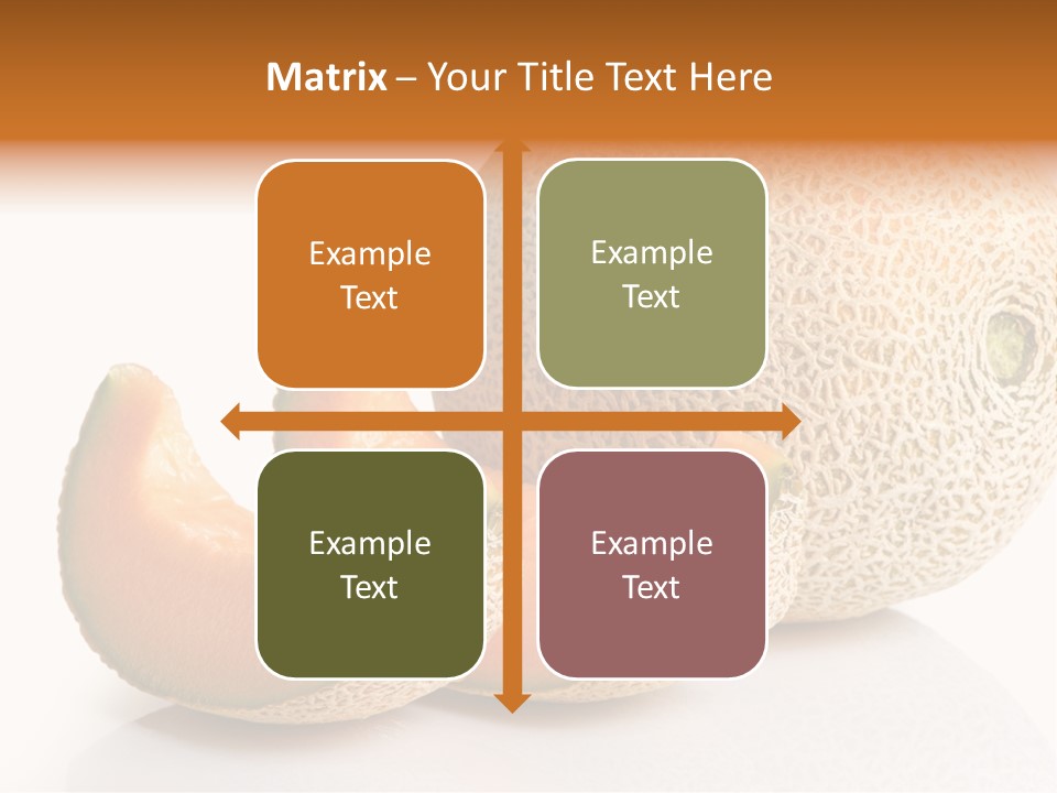 Natural Fruit White Background PowerPoint Template