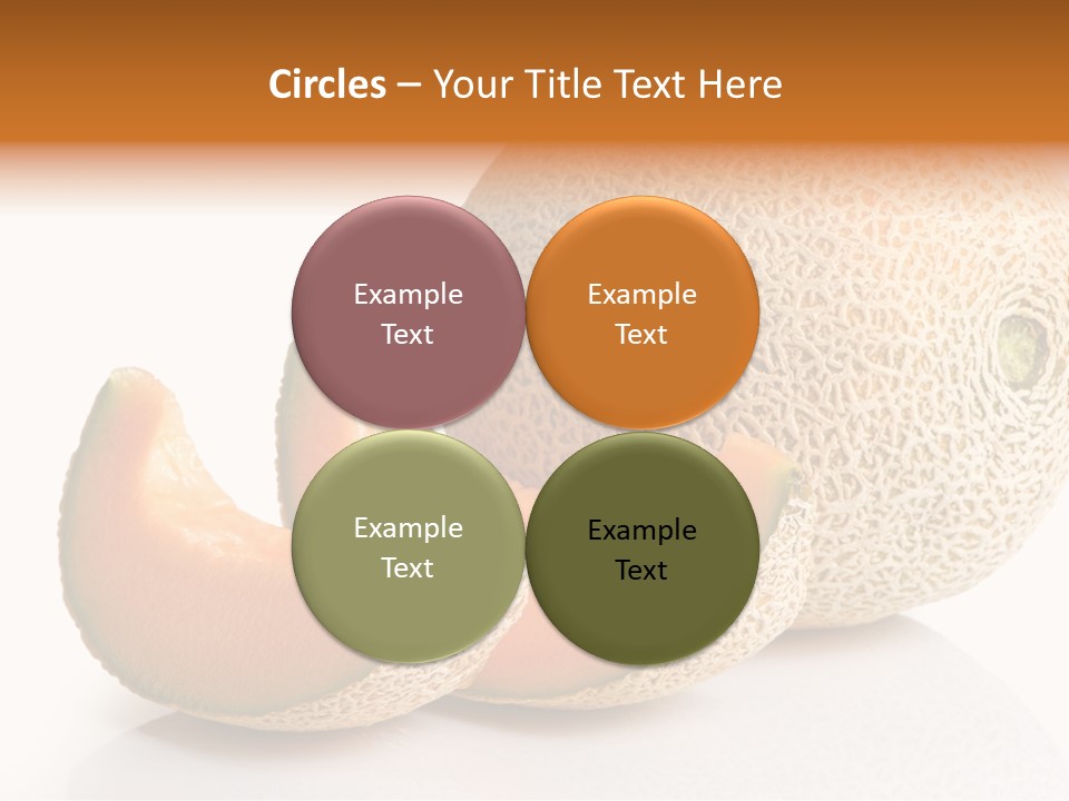 Natural Fruit White Background PowerPoint Template