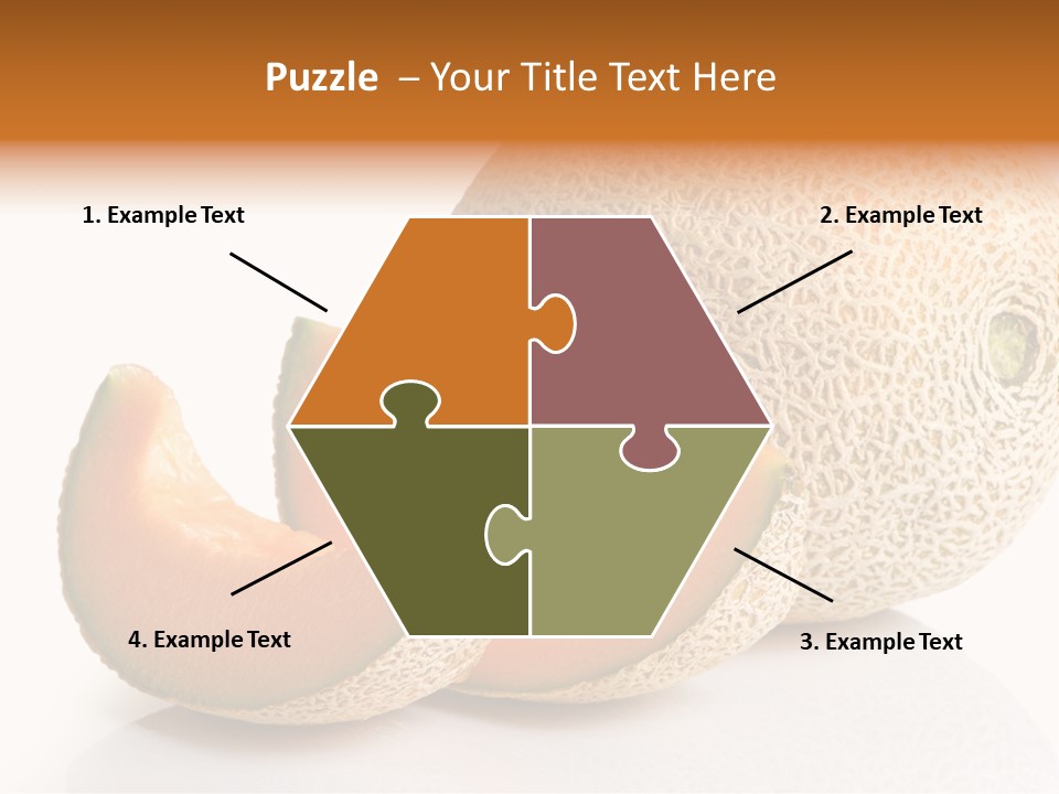 Natural Fruit White Background PowerPoint Template