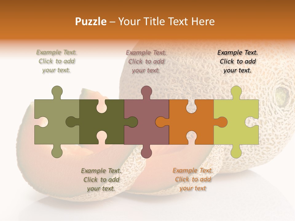 Natural Fruit White Background PowerPoint Template