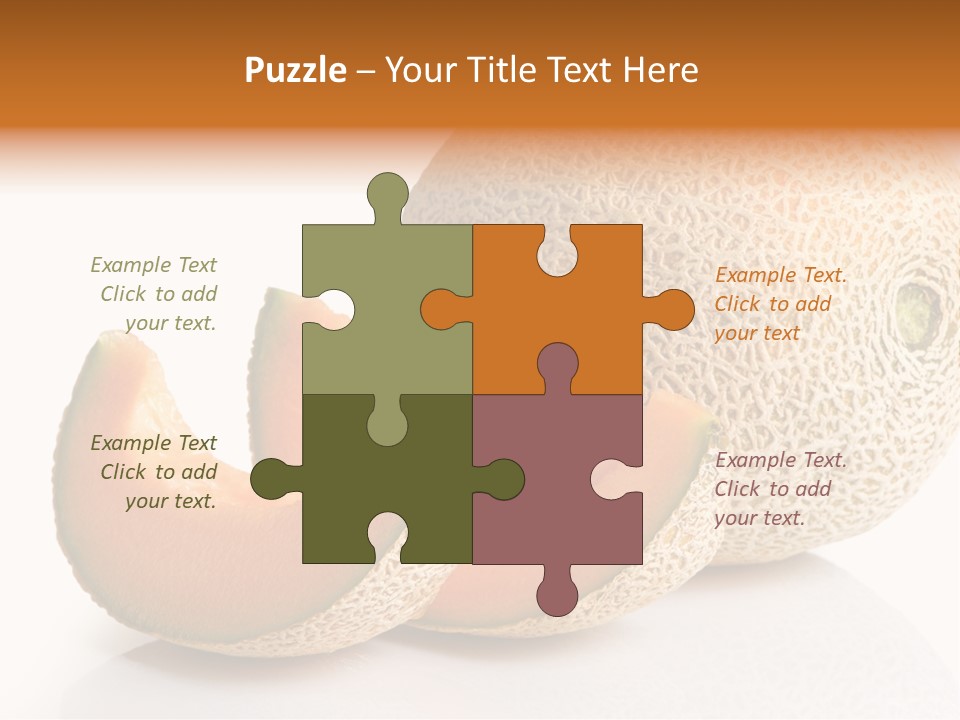 Natural Fruit White Background PowerPoint Template