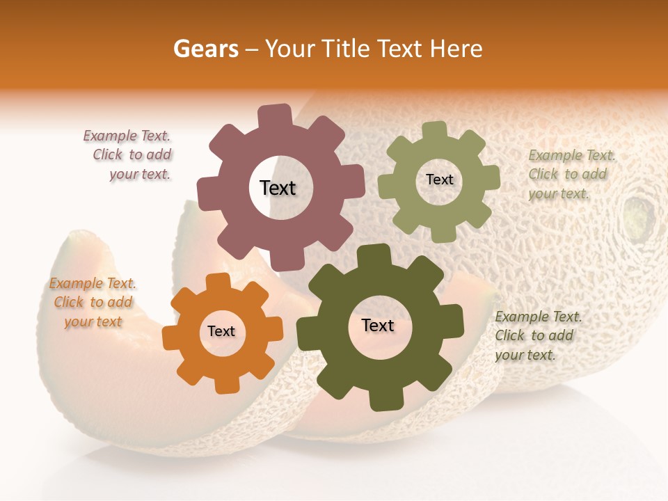 Natural Fruit White Background PowerPoint Template