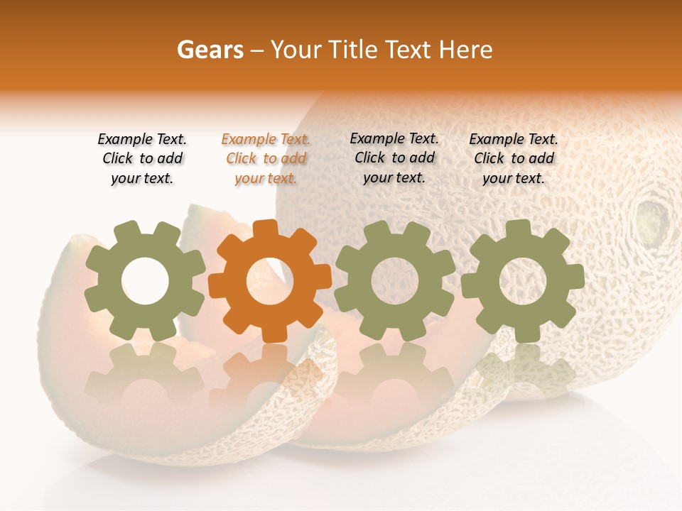 Natural Fruit White Background PowerPoint Template