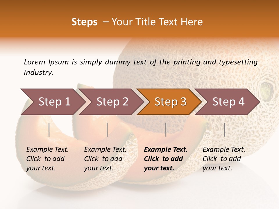Natural Fruit White Background PowerPoint Template