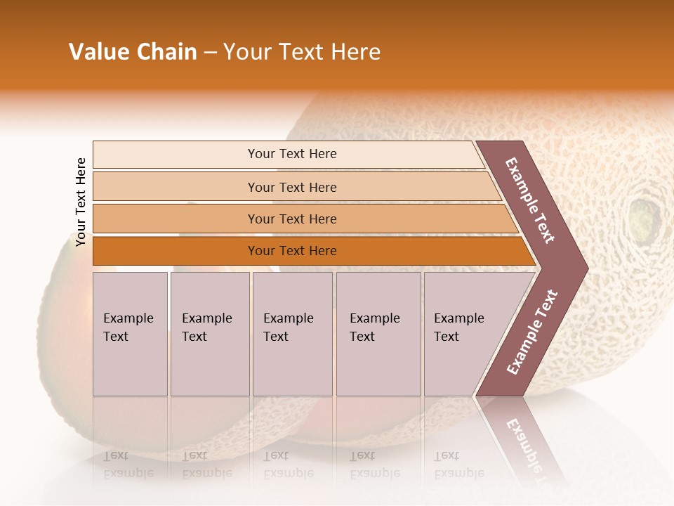 Natural Fruit White Background PowerPoint Template