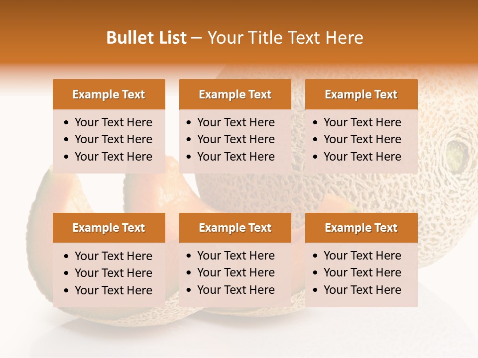 Natural Fruit White Background PowerPoint Template