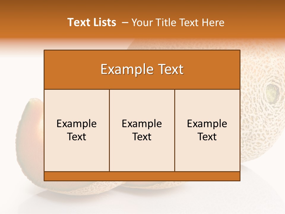 Natural Fruit White Background PowerPoint Template