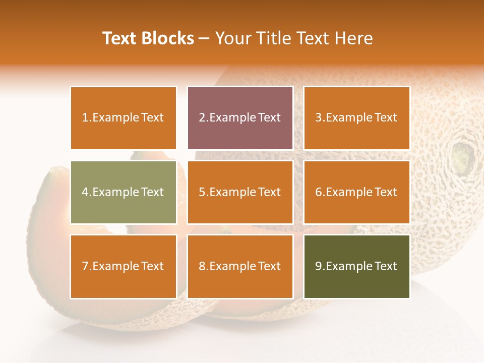 Natural Fruit White Background PowerPoint Template