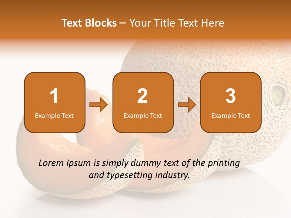 Natural Fruit White Background PowerPoint Template