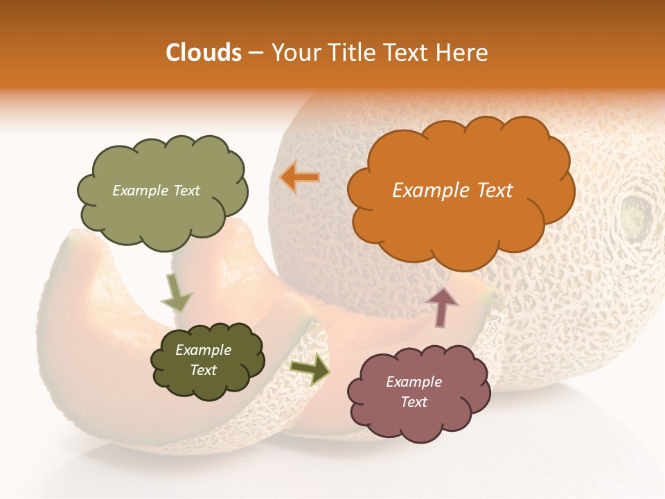 Natural Fruit White Background PowerPoint Template